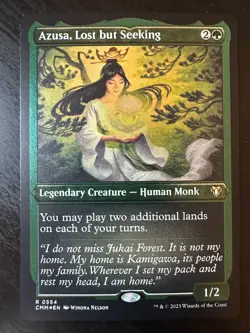 Azusa, Lost but Seeking (Foil Etched) Commander Masters Foil Etched LP - Image 1