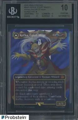 2025 MTG Final Fantasy Borderless Surge Foil #0543 Kefka Surge Foil BGS 10 - Image 1