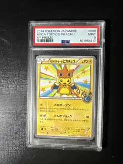 Mega Tokyo Pikachu 098/Xy-p Charizard Poncho Promo Japan Pokemon PSA 9 - Image 1