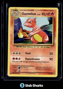 2016 POKEMON XY EVOLUTIONS #10/108 CHARMELEON - Image 1