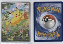 Pikachu (Paldea Adventure Chest) Holo Pokemon Scarlet & Violet Black Star Promo - Image 3