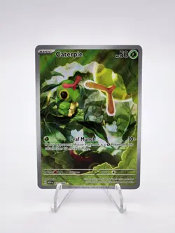 Caterpie 172/165 Sv: Scarlet Violet 151 Holo Illustration Rare IR Pokemon TCG NM - Image 1