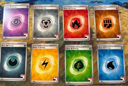 Pokemon Prize Pack Series 6 - Cosmo Holo & Non-Holo Basic Energy Lot - All 16! - Image 2
