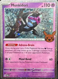Pokemon - Munkidori 095 - Trick or Trade 2024 - Cosmos Holo - Halloween Promo - Image 1