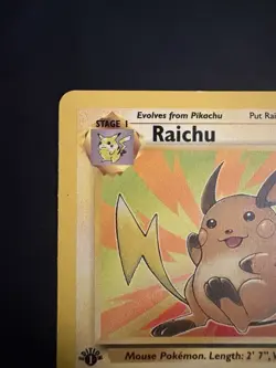 Pokemon Vintage 1st Edition Fossil Non Holo Rare Raichu 29/62 WotC - Image 2