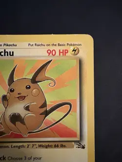 Pokemon Vintage 1st Edition Fossil Non Holo Rare Raichu 29/62 WotC - Image 3