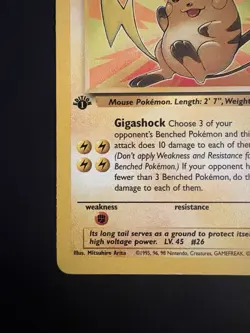 Pokemon Vintage 1st Edition Fossil Non Holo Rare Raichu 29/62 WotC - Image 5