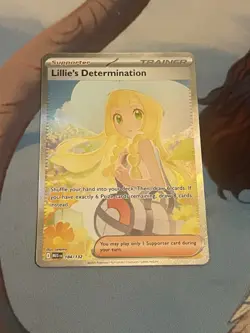 Pokemon TCG Lillie's Determination 184/132 Mega Evolution SIR - Image 1