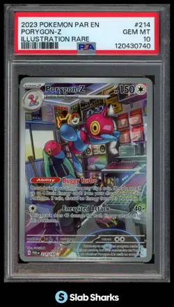 2023 POKEMON PARADOX RIFT #214/182 PORYGON-Z ILLUSTRATION RARE PSA 10 - Image 1