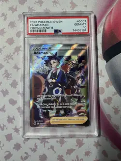Pokemon 2023 Crown Zenith Full Art Trainer ADAMAN #GG57 PSA 10 Gem Mint - Image 1