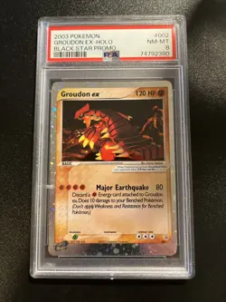 Pokemon | Groudon EX| PSA 8 NM-MT | Black Star Promo 002 Holo | 2 Swirls! - Image 3