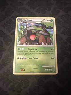 Pokemon TCG Torterra Theme Deck Exclusives 10/95 Exclusive Cracked Ice Holo - Image 1