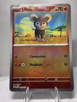 Litleo Master Ball Pattern 015/131 Pokemon TCG Prismatic Evolutions NM - Image 1
