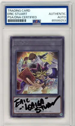 PSA Eric Stuart Yu-Gi-Oh! Yugi & Seto Kaiba Token QCDB-JPT01 25th Anniversary - Image 1