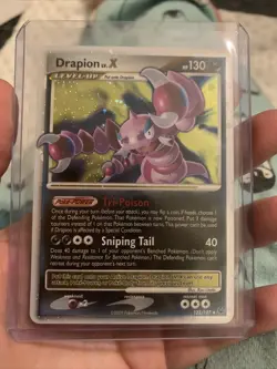 Drapion LV. X 123/127 Extended Art Holo Ultra Rare Card Pokemon Platinum - NM - Image 1