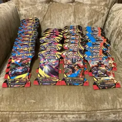 X32 Pokemon Cards TCG Mega Evolutions Booster Packs Sleeved Brand New Sealed - Image 1