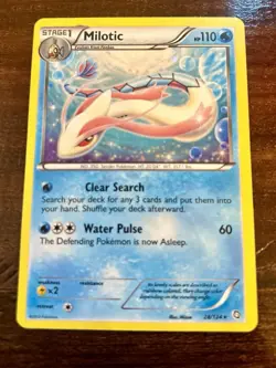 Milotic 28/124 - Dragons Exalted Cosmos Holo Deck Exclusive Pokemon TCG Card - Image 1