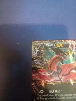 Pokemon Card Yveltal EX XY08 Half Art Ultra Rare XY Black Star Promo - Image 2