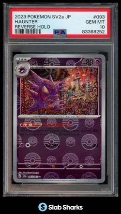 2023 POKEMON S&V CARD 151 (JAPANESE) HAUNTER REVERSE HOLO UNCOMMON PSA 10 - Image 1