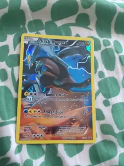 Pokemon TCG Black Kyurem XY Black Star Promos XY80 Holo Promo LP Card - Image 1