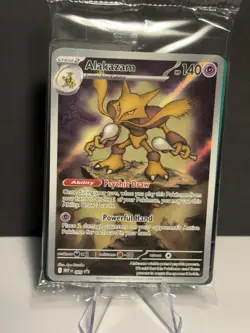 Pokemon Alakazam Mega Evolution ETB Promo card (Sealed) - Image 1