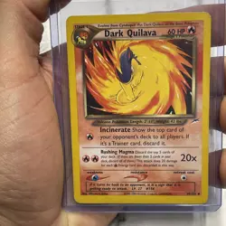 Pokemon Dark Quilava 39/105 Neo Destiny Regular Pokemon Uncommon LP Vintage Card - Image 1