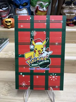 Mario Pikachu Gold Holo Pokemon 2024 Card Database Merry Christmas - Image 2
