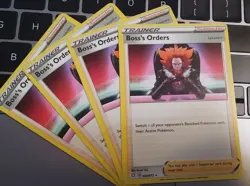 Pokemon Card Boss's Orders Lysandre Shining Fates Deck Staple SHF058 NM Set of 4 - Image 1