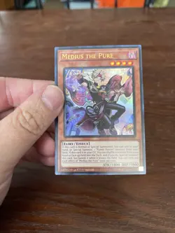 Yu-Gi-Oh Medius the Pure 1st Edition Ultra Rare Holo Card NM Condition - Image 4