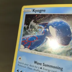 HOLO BLEED ERROR DOUBLE SWIRL 🌀💫 Kyogre 036/159 Cosmos Holo Pokemon Card Promo - Image 2