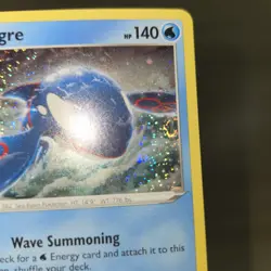 HOLO BLEED ERROR DOUBLE SWIRL 🌀💫 Kyogre 036/159 Cosmos Holo Pokemon Card Promo - Image 3