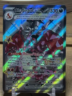 Pokemon TCG Charizard ex 074 SV: Scarlet & Violet Black Star Promo Card NM/M - Image 1