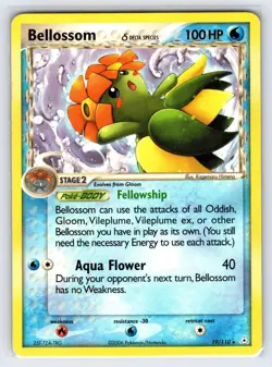 Bellossom Delta Species 19/110 2006 EX Holon Phantoms Pokemon Card Non Holo Rare - Image 1