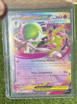 Pokemon Mega Gardevoir EX Gold Card Holo Rare 187/132 Mega Evolutions + 060/132 - Image 3