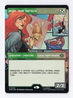 Mary Jane Watson (Borderless) (Foil) 0229 (R) MTG Marvel's Spider-Man (SPM) - Image 1