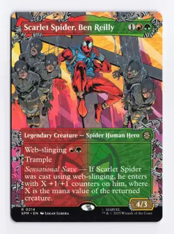 Scarlet Spider, Ben Reilly (Borderless) 0214 (R) MTG Marvel's Spider-Man (SPM) - Image 1