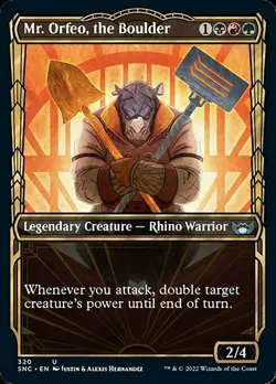 Showcase MR. ORFEO, THE BOULDER x4 mtg NM-M Streets of New Capenna 4 Unc - Image 1