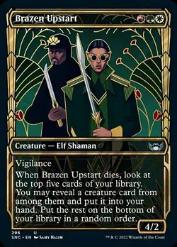 Showcase BRAZEN UPSTART x4 mtg NM-M Streets of New Capenna 4 Unc - Image 1