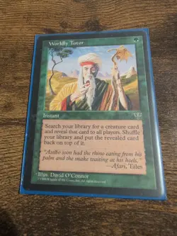 MTG Eladamri, Lord of Leaves (Tempest) & Worldly Tutor (Mirage) NM & Rare Combo! - Image 2