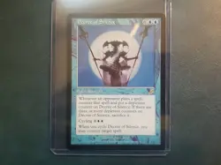 Decree of Silence, Scourge LP, Blue Rare Magic The Gathering - Image 1