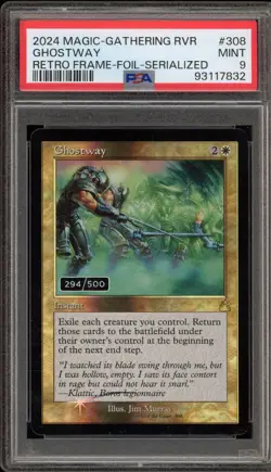Magic The Gathering MTG Ghostway Retro Foil Serialized 294/500 PSA 9 Mint - Image 1