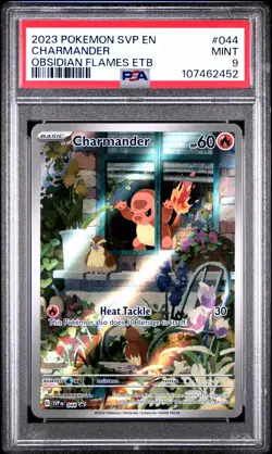 2023 POKEMON SVP EN-SV BLACK STAR PROMO #044 CHARMANDER PSA 9 - Image 1