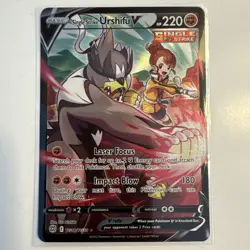 Pokemon TCG Single Strike Urshifu V TG18/TG30 Brilliant Stars Secret Rare - Image 1
