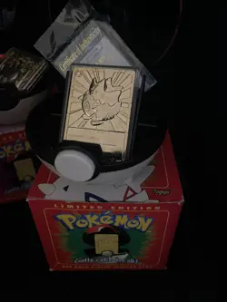 Complete At Of Six 23K Gold Plated Pokemon Cards - Image 4
