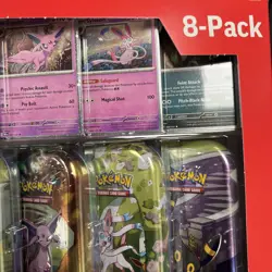 Pokemon TCG Prismatic Evolutions Costco Mini Tins 8 Pack - Image 5