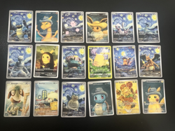 Pokemon Van Gogh Set of EIGHTEEN (18) Custom Art Cards - DIY - Fan Art- Full Set - Image 1