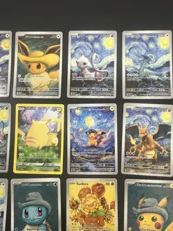 Pokemon Van Gogh Set of EIGHTEEN (18) Custom Art Cards - DIY - Fan Art- Full Set - Image 3