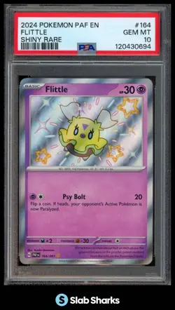 2024 POKEMON SV PALDEAN FATES - PAF EN #164/091 FLITTLE SHINY RARE PSA 10 - Image 1