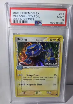 2005 Pokemon Metang Reverse Foil 49/113 Ex Delta Species PSA 9 Mint - Image 1