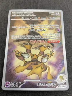 Alakazam 009 Illustration Rare Promo ME: Mega Evolution Pokemon TCG MEP NM - Image 2
